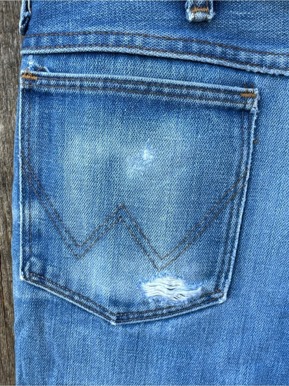 VTG 70s Wrangler 945 No Fault Bootcut Western Jeans Tag 32 x 30 (Fits 30 x 29)